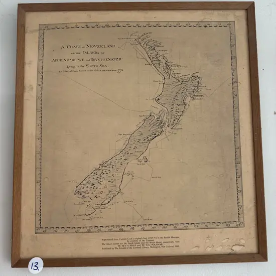 1770 map of New Zealand