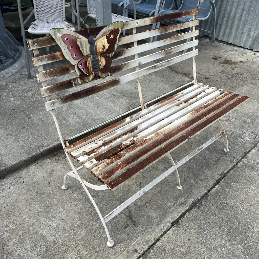 weathered garden seat Image 1++