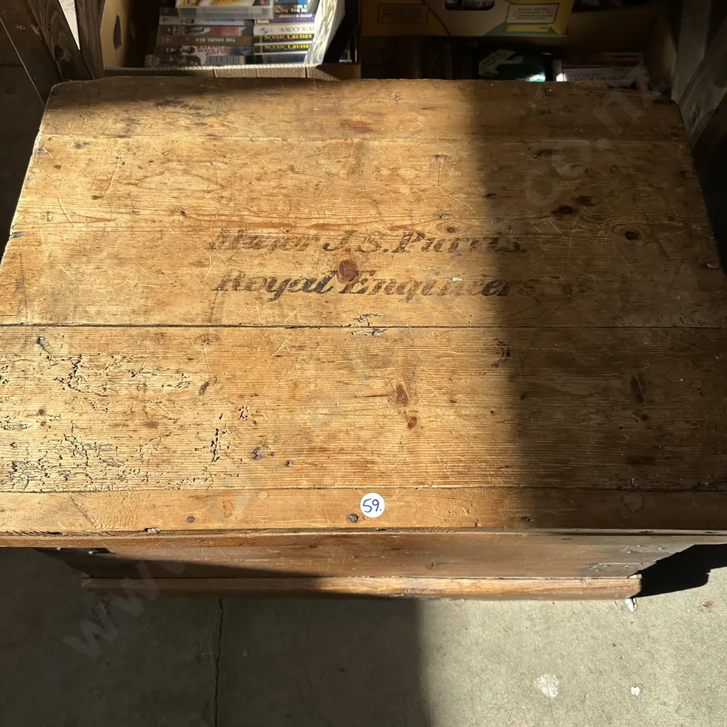 early Baltic Pine trunk, missing hinges Image 1++