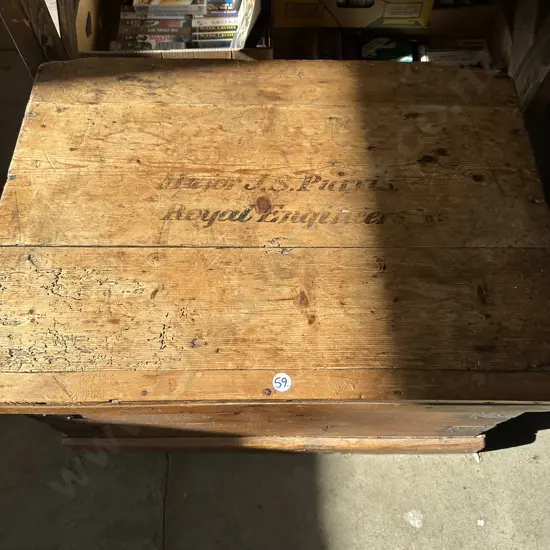 early Baltic Pine trunk, missing hinges