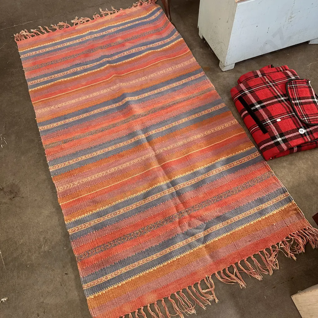 Kilim rug and picnic blanket Image 1++