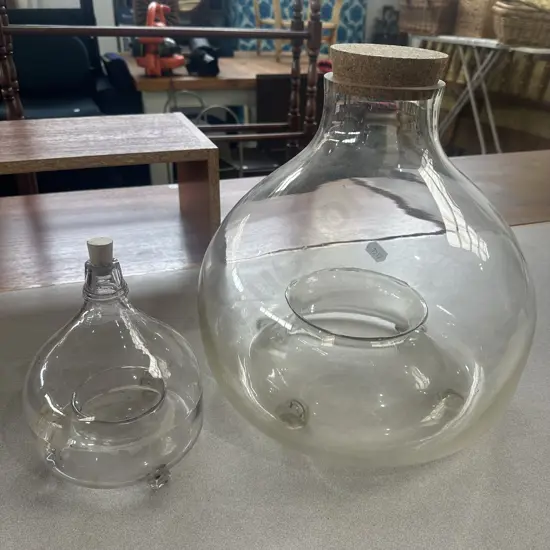 vintage glass fly traps