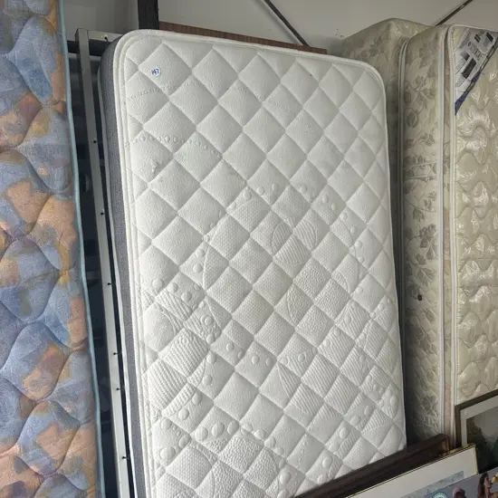 metal bunks with ladders (only 1 mattress and base)