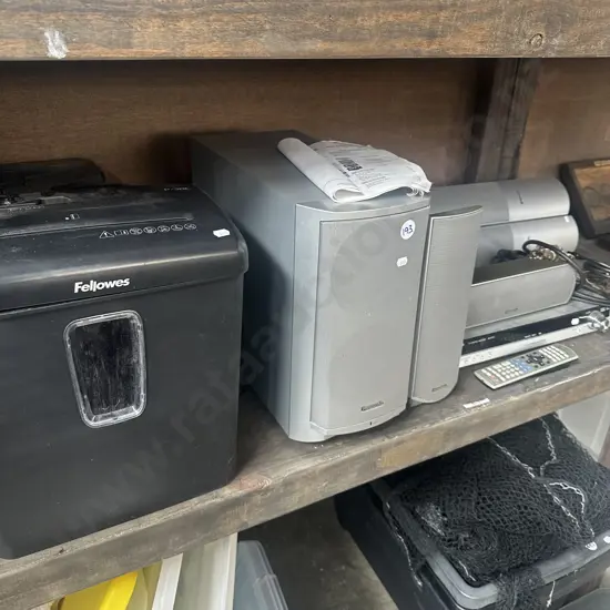 surround sound, shredder etc