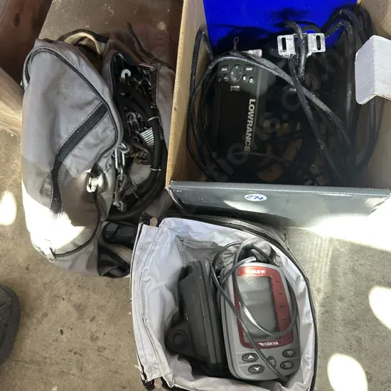 Snow chains and two fish finders.