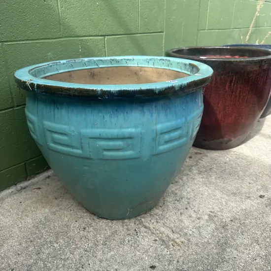 large Turquoise planter