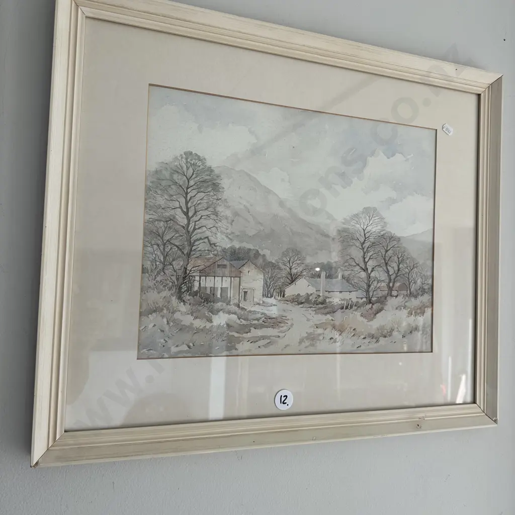 water colour by Bertie Robinson "in the vale of Clwyd" Image 1++
