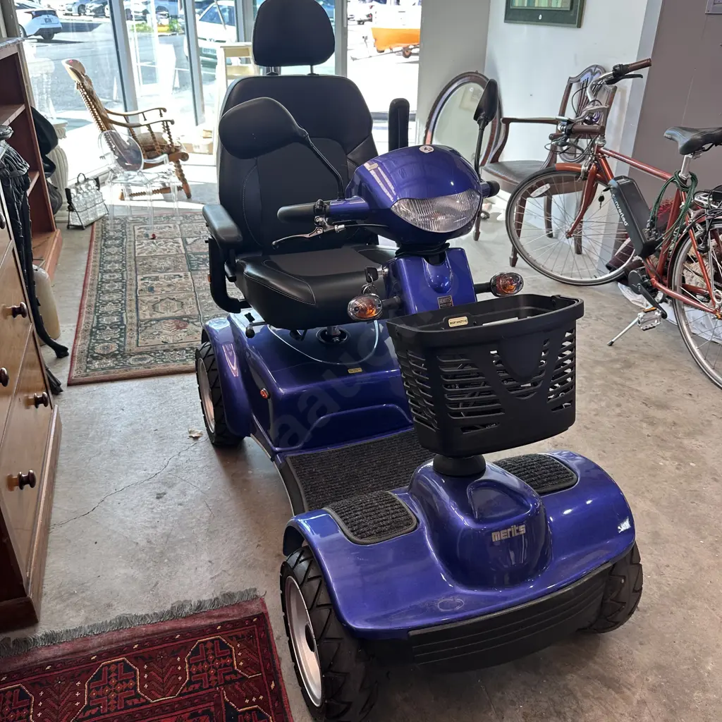 As new (virtually unused) Merits mobility scooter cost 7.5k from Hewitts Image 1++