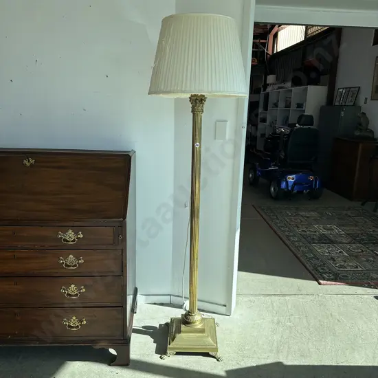 Brass standing lamp