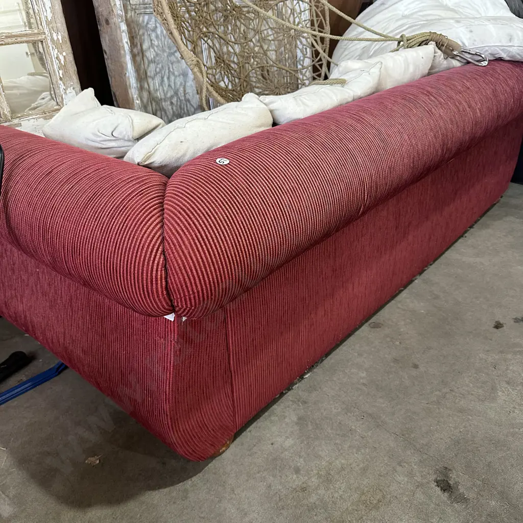 $20 cash + large rolled arm sofa with feather cushions (all must be taken away) Image 1++