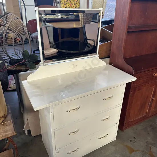 painted vintage dressing table