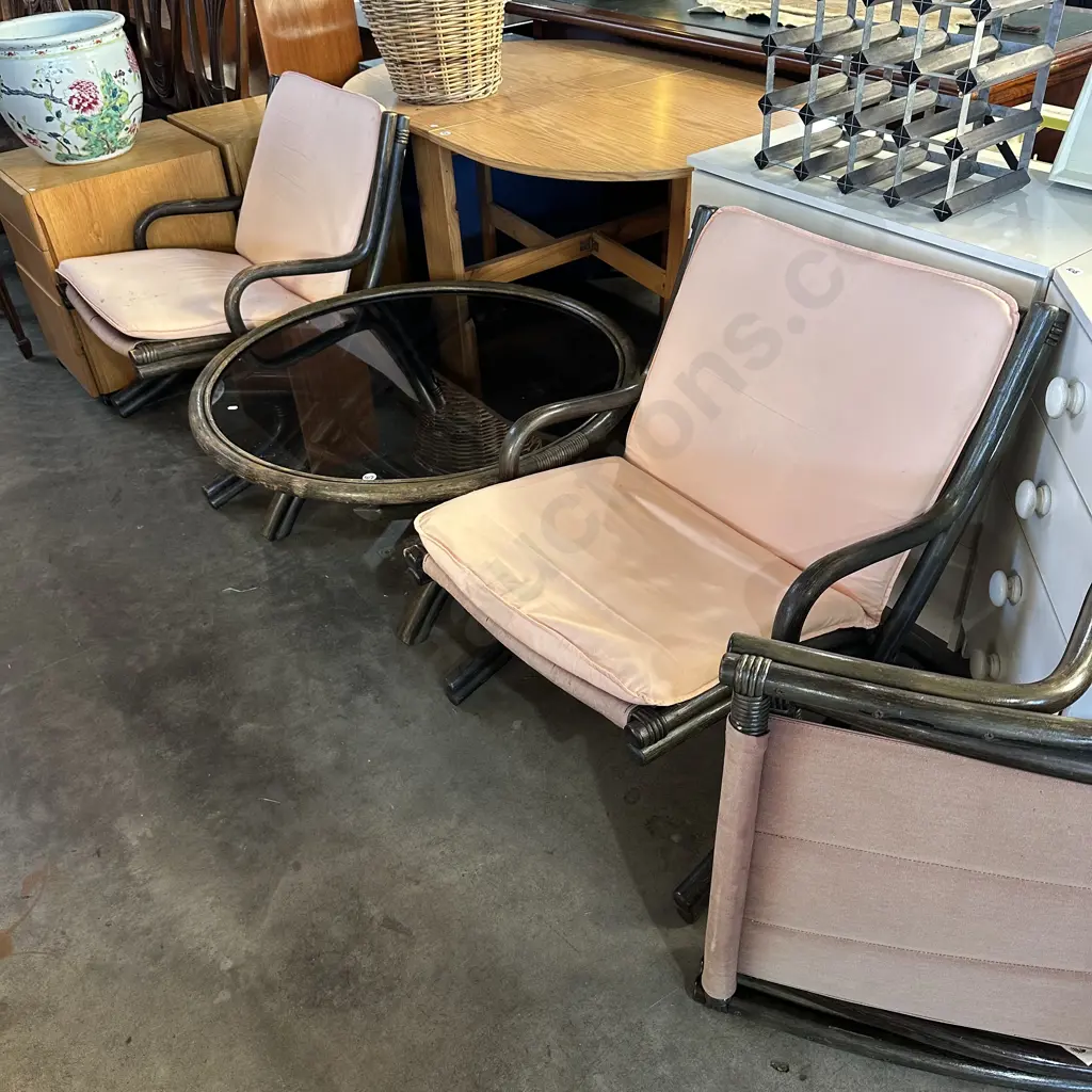 4pc cane patio suite Image 1++