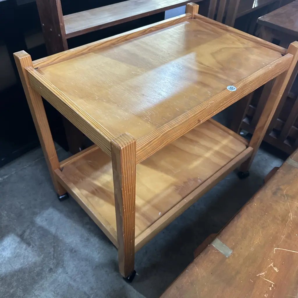 Pine tea trolley Image 1++