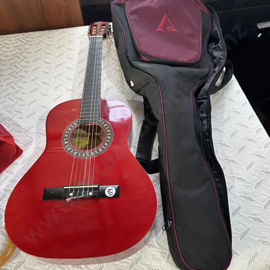 classical guitar and case