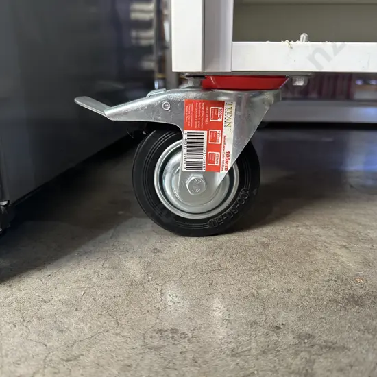 very nice set of modern casters with some cabinetry