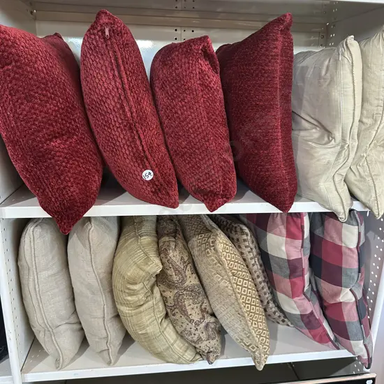 2 shelf lots cushions