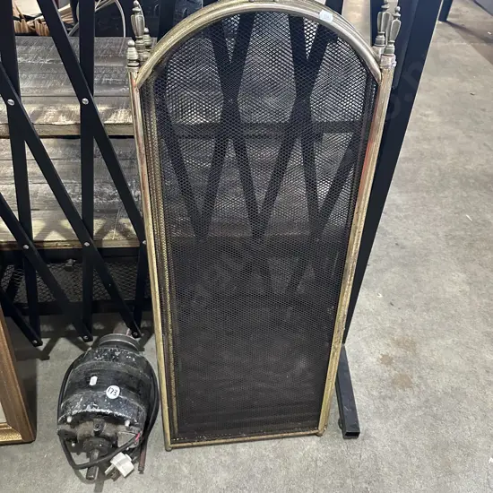 fire screen and motor