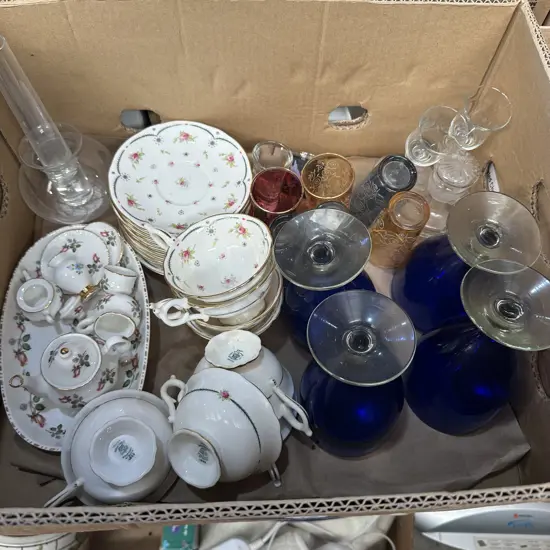 Coalport china, glassware etc.