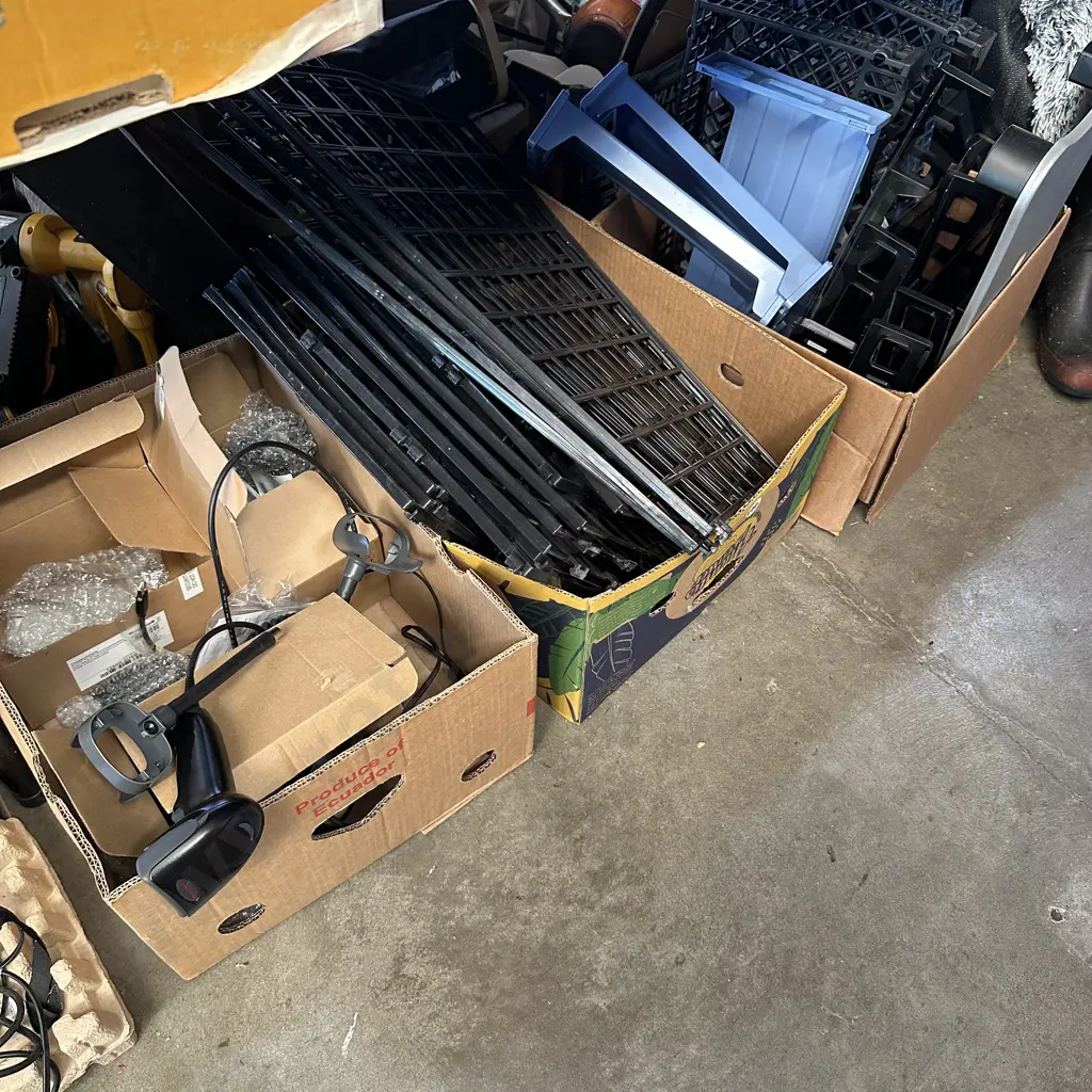 Three boxes scanners and office equipment. Image 1++