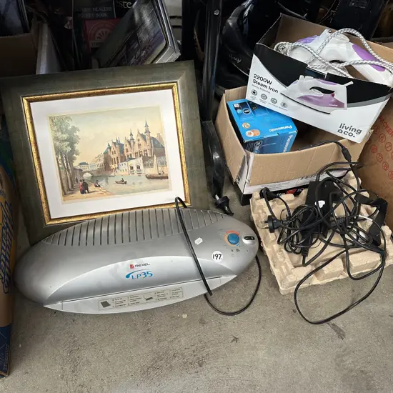 Laminator, picture, iron etc.