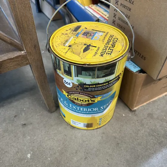 3/4 Cabots Stain - New rustic Oak water based.