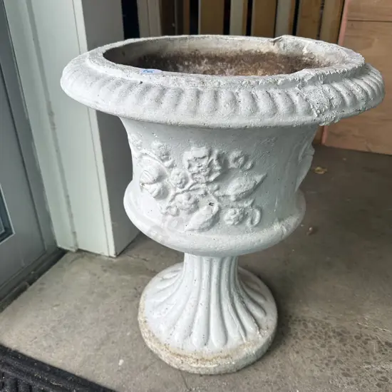 large concrete vintage  planter 53cm