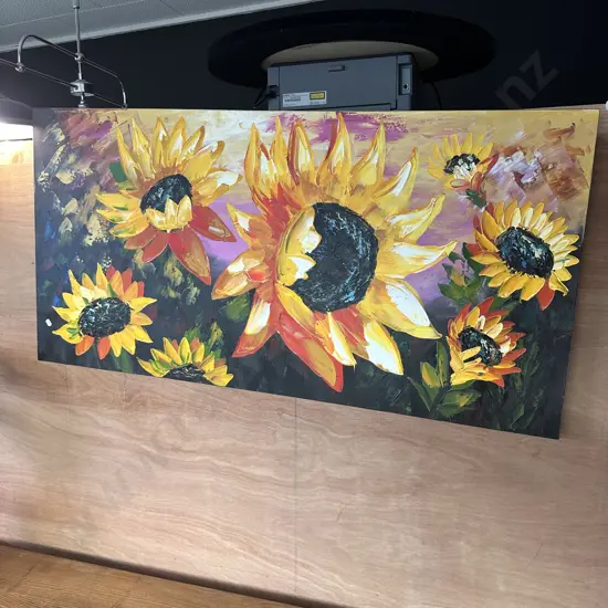 Sunflower oil painting