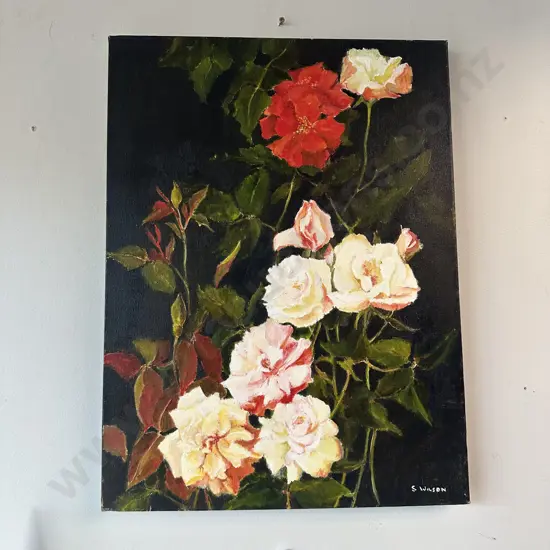 oil painting Flowers by Sue Wilson