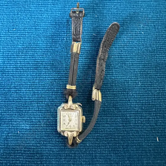 Antique German watch, inscribed Walz Gold Double 20 Mikron Edelstahl-boden