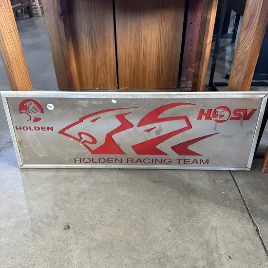 Holden Racing Team metal plaque