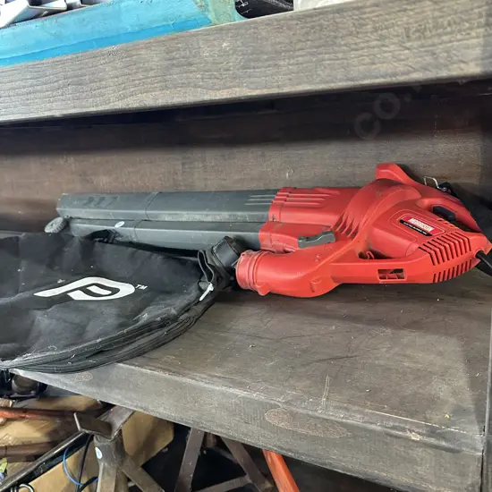 blower / vac with new bag