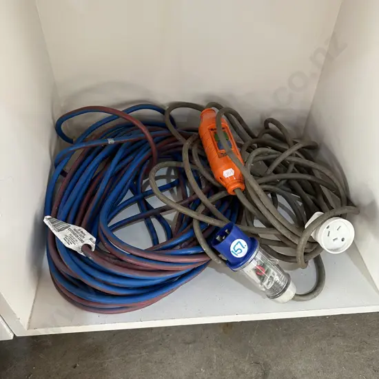 RCD protected adapter lead plus 25M extension lead.