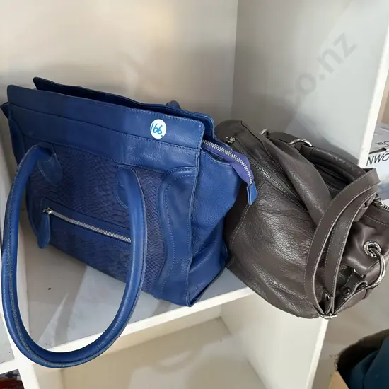 Two leather handbags including M PIACI.