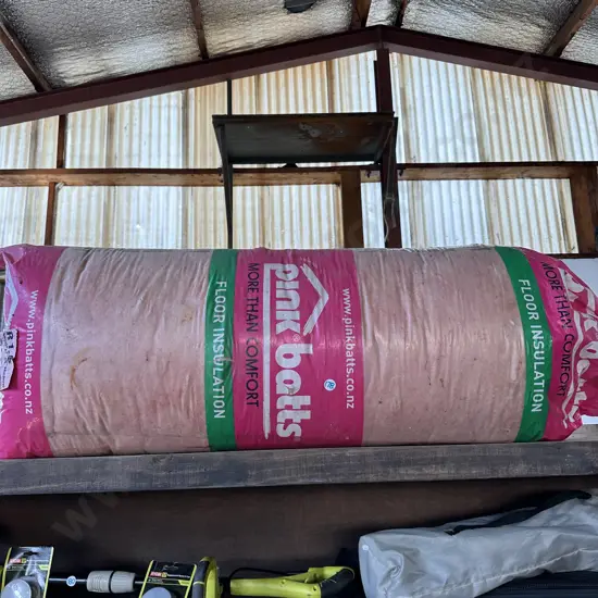 Bale of Pink batts floor insulation. R 1.6