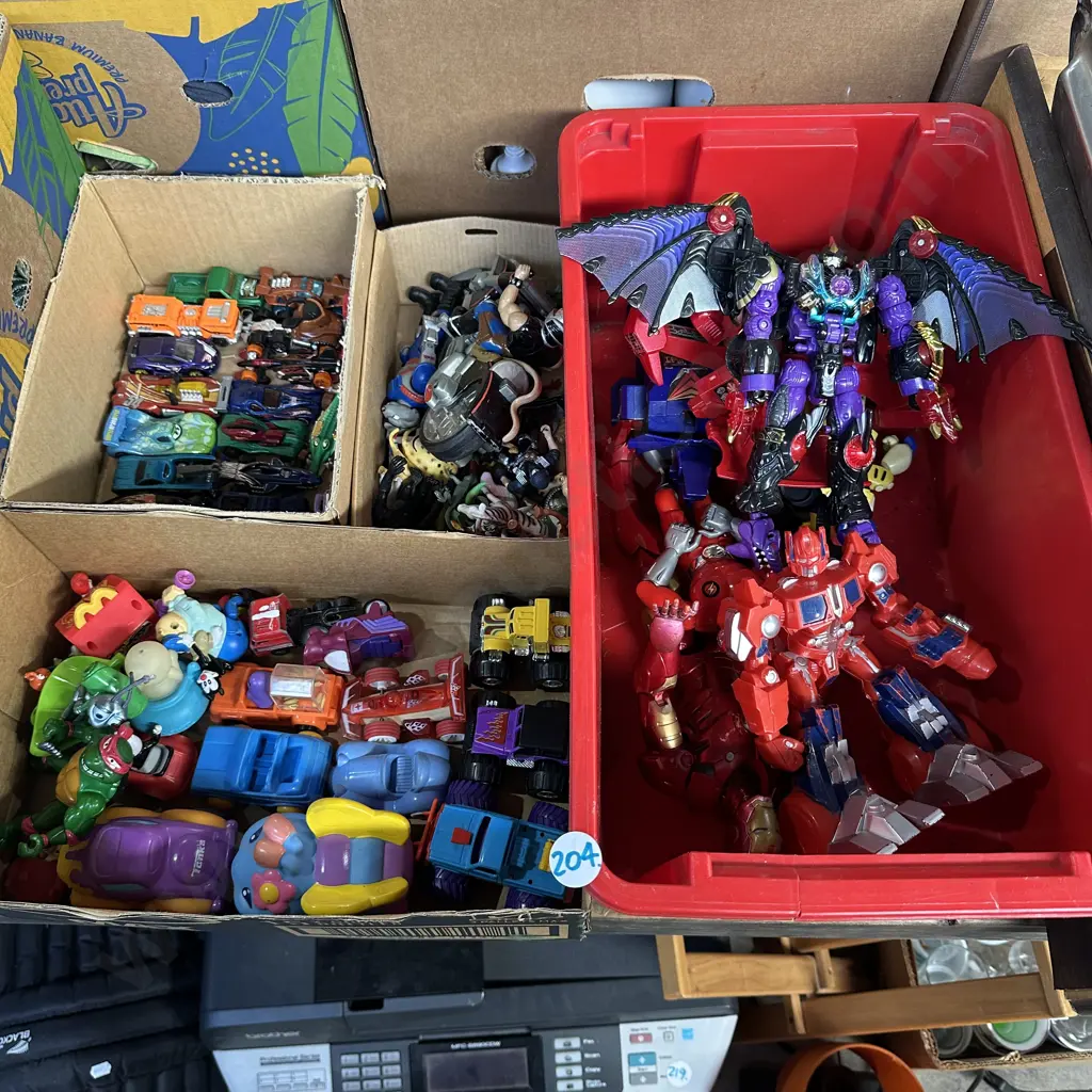 Four boxes of toys. Image 1++