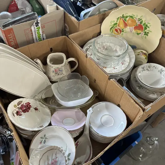 Two boxes English china etc.