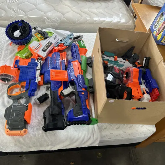 Massive cache of NERF guns