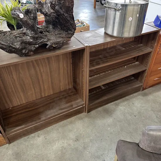 2 book shelves