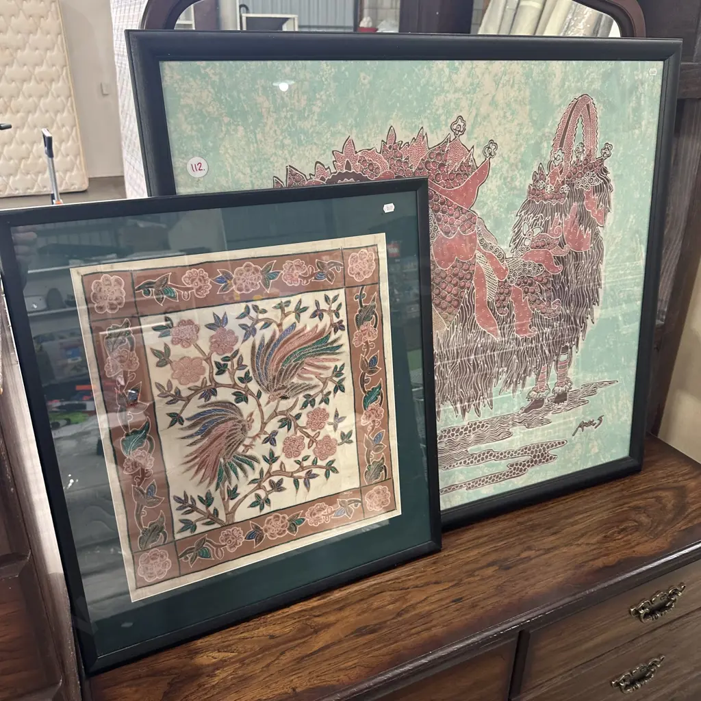 2 x Balinese material art (plus an office chair) Image 1++