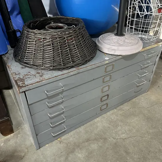 vintage map drawers