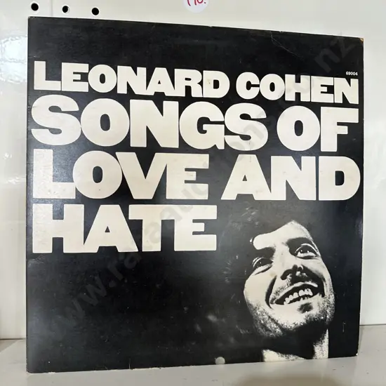 Leonard Cohen Songs of Love and Hate LP in great condition.