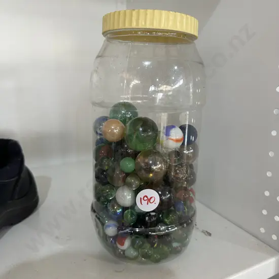 Barrell of marbles.