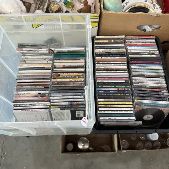 Two bins of good CDs