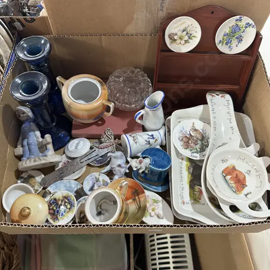 Box of collectables.