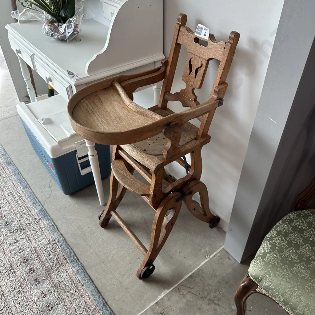 Antique highchair/rocking chair Image 1++