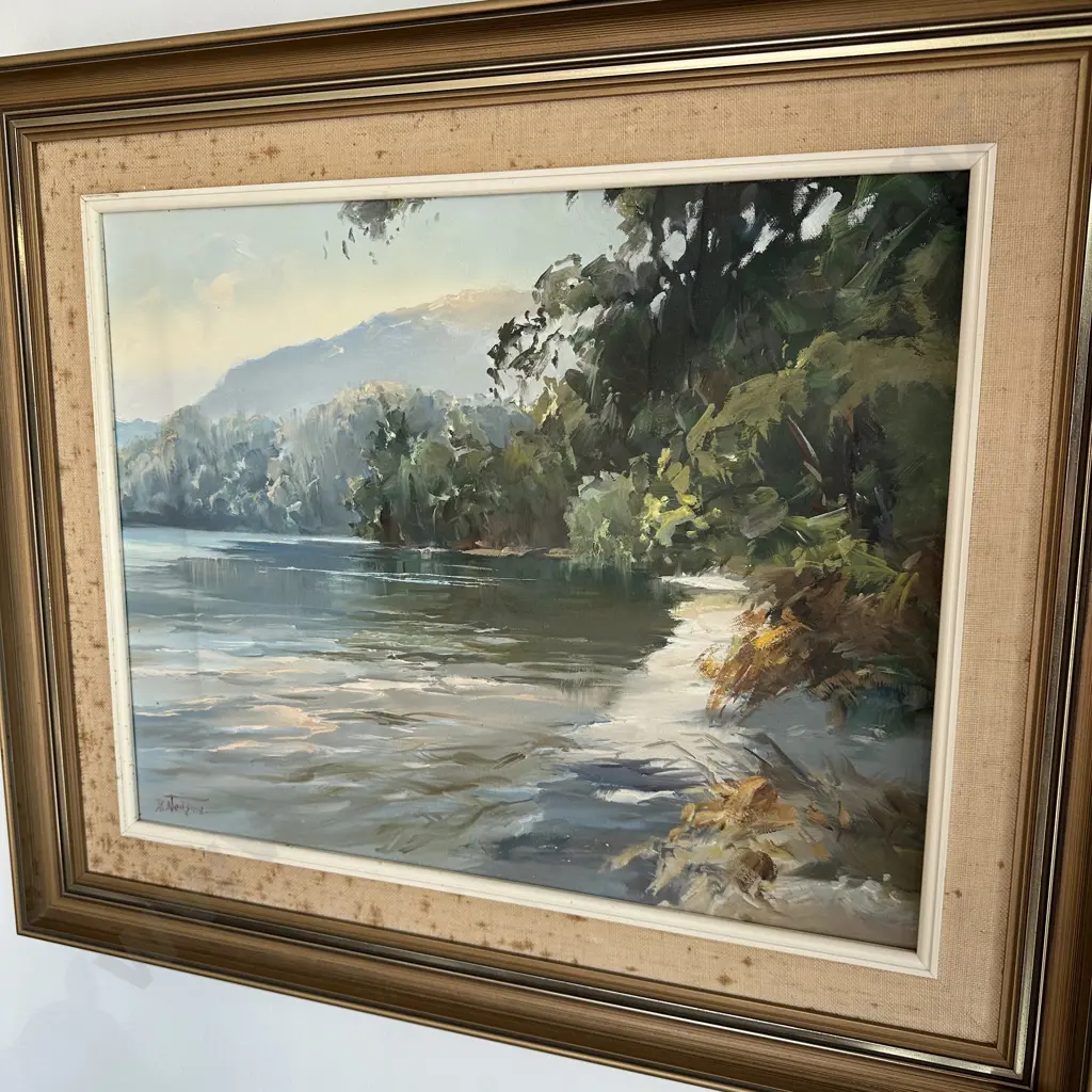 Lake Tarawera oil painting by Neilson Image 1++