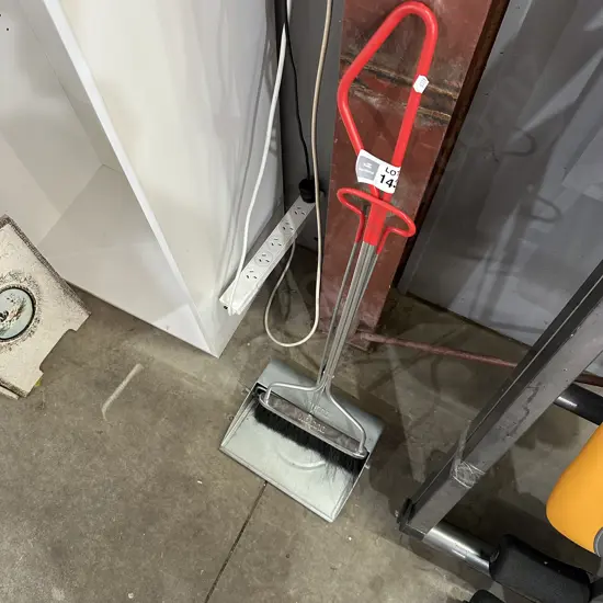 Dust pan and broom