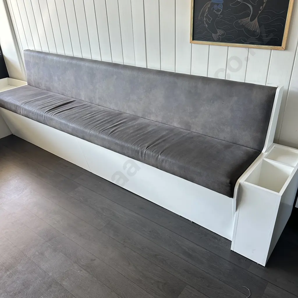leather & maltika bench seat Image 1++
