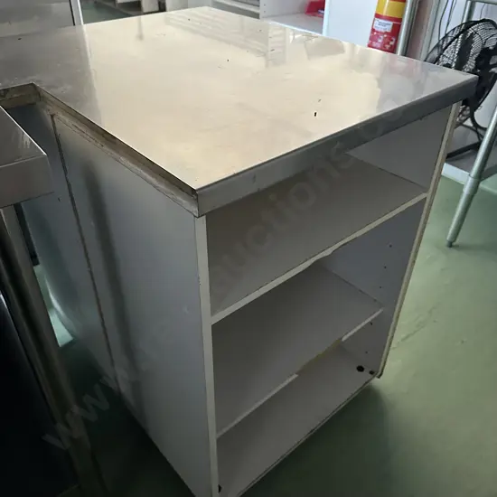 stainless steel top counter bench