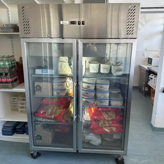large twin door freezer
